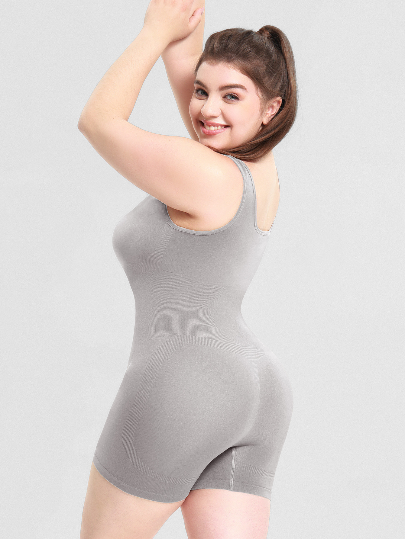 Womens Seamless Bodysuit - Sleeveless Body Shaper Romper Slimming Underwear